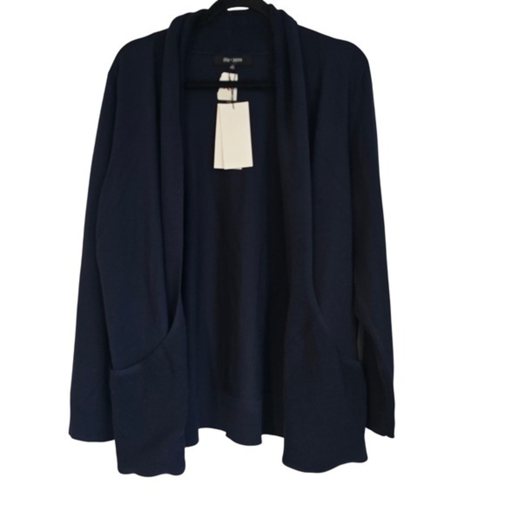 🆕️ *NWT* Chloe + Jasmine Navy Blue Open Front Cardigan Sweater 1X